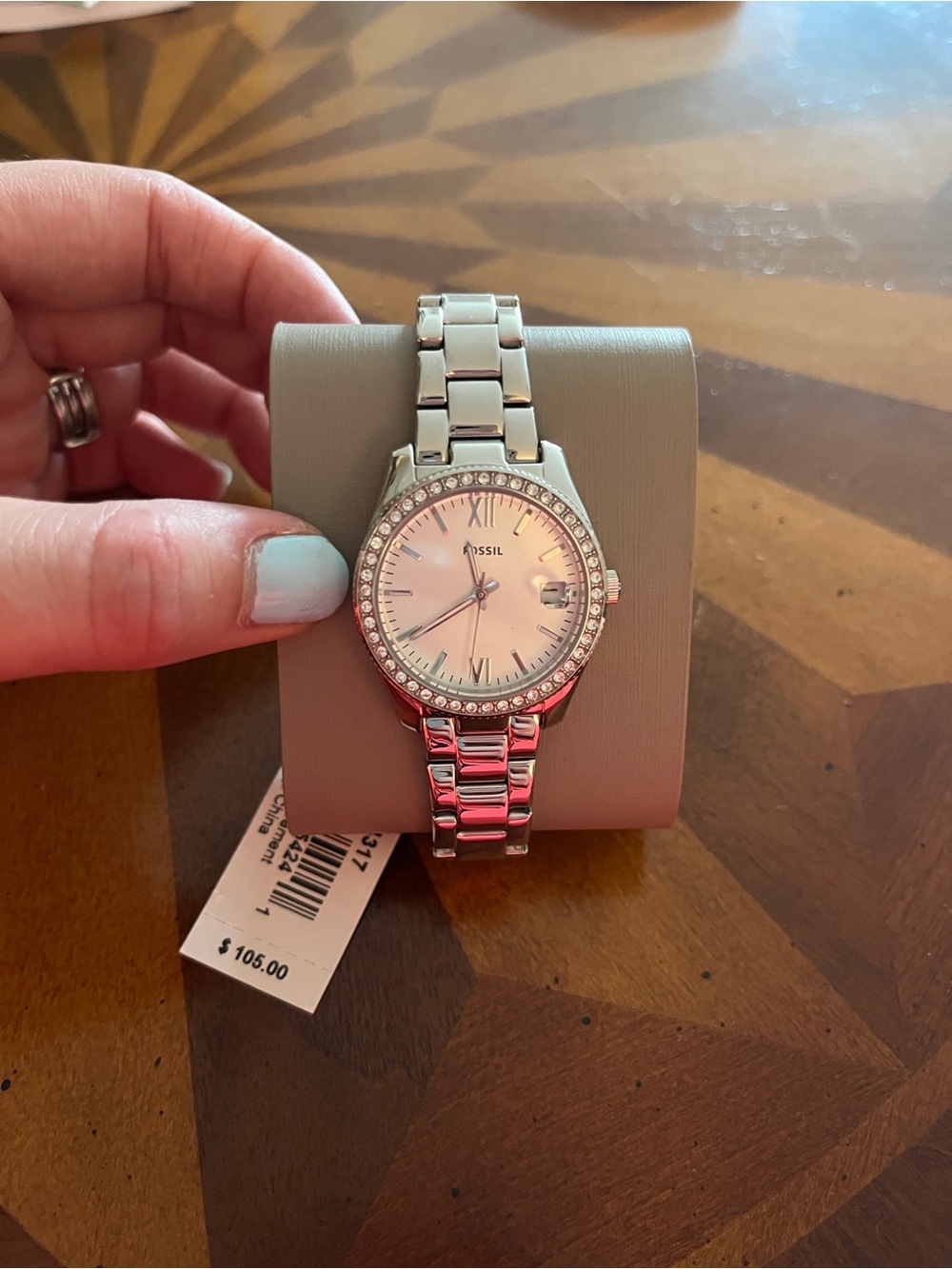 Fossil Silver Stainless Steel Watch NWT!